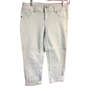 ELLE Paris Foam Green Capri Pants Sz 6